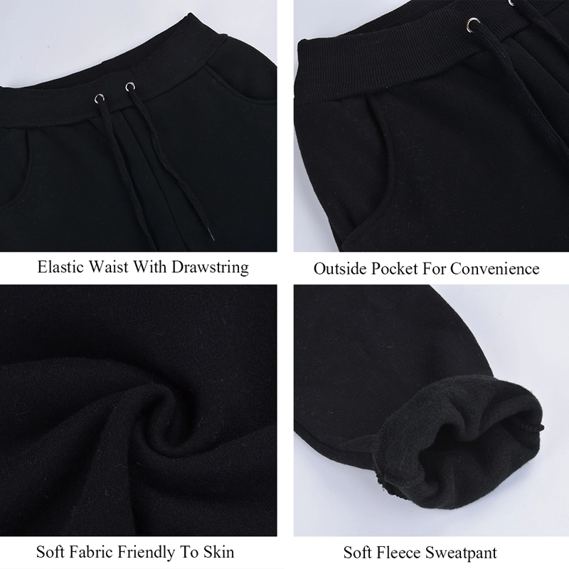 Custom Logo Women′s Blank Jogging Pants Sweatpants