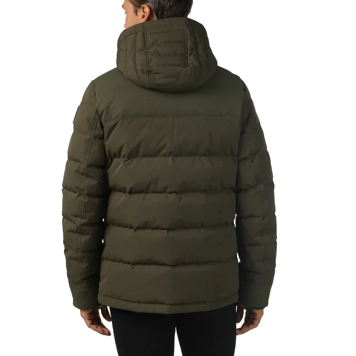 2023 Top Quality Men′s Winter Short Light Weight Softshell Casual Quilted Hooded Nv-003 Detachable Down Jacket Puffer Jacket