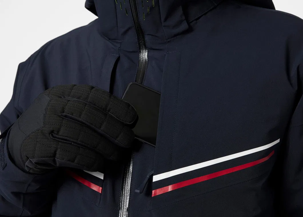 Men Winter Ski Snow Wear Warm Waterproof Ski Wear Windproof Polyester Ski Jacket